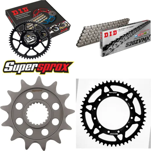 Chain Kit - Steel - for: YAMAHA WR250 F 01-04/WR250 F 07-15 13-50-114 DID520ZVM-X endless