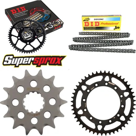 Chain Kit - Steel - for: YAMAHA WR250 02-02/YZ250 02-07 14-48-114 DID520NZ Clip