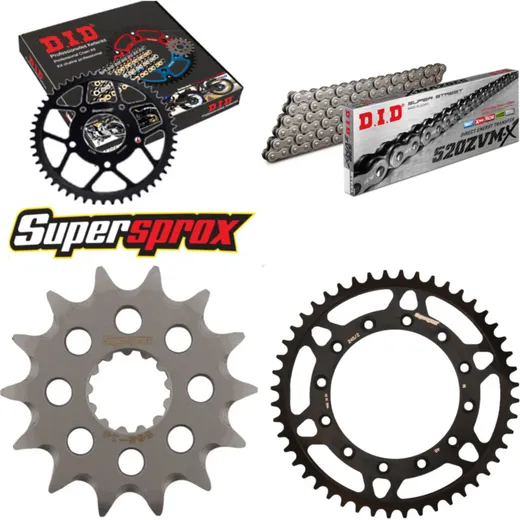Chain Kit - Steel - for: YAMAHA WR250 02-02/YZ250 02-07 14-48-114 DID520ZVM-X endless
