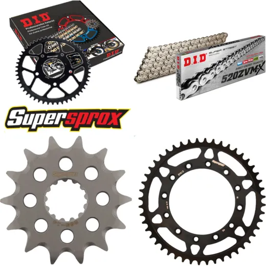 Chain Kit - Steel - for: YAMAHA WR250 02-02/YZ250 02-07 14-48-114 DID520ZVM-X(S&S) endless