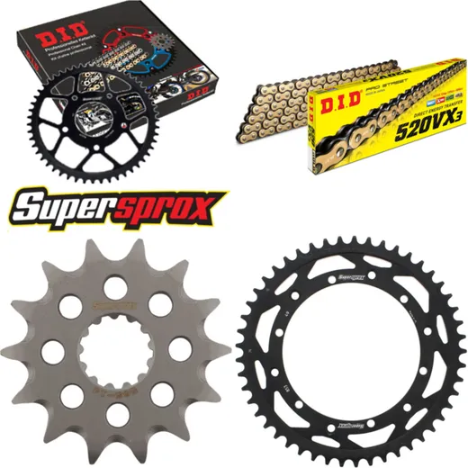 Chain Kit - Steel - for: YAMAHA YZ400 F 98-98 14-49-114 DID520VX3(G&B) rivet