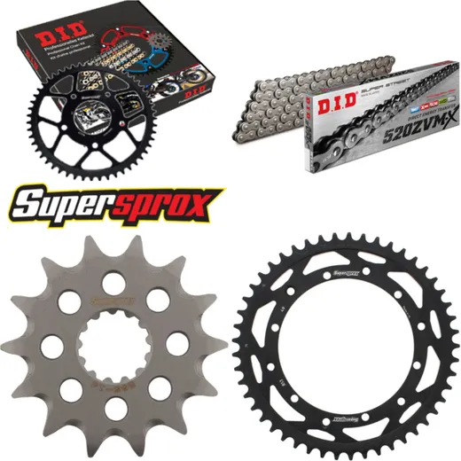 Chain Kit - Steel - for: YAMAHA YZ400 F 98-98 14-49-114 DID520ZVM-X rivet