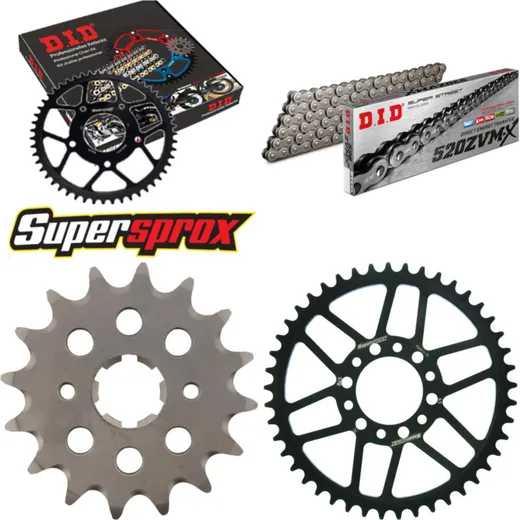 Chain Kit - Steel - for: YAMAHA SR250 /SE 80-83 16-45-102 DID520ZVM-X endless