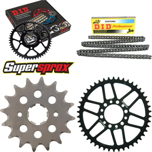 Chain Kit - Steel - for: YAMAHA XT250 80-87 16-46-098 DID520NZ Clip
