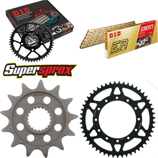 Kettensatz Stahl für: YAMAHA YZ250 F 10-15 13-51-116 DID520ERT2(G&G) Clip