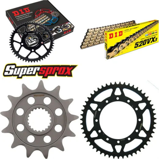 Chain Kit - Steel - for: YAMAHA YZ250 F 10-15 13-51-116 DID520VX3(G&B) endless