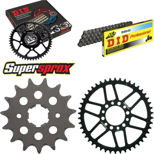 Chain Kit - Steel - for: YAMAHA XT200 81-88 15-46-102 DID520 Clip