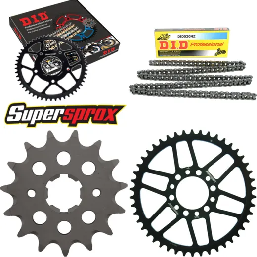 Chain Kit - Steel - for: YAMAHA XT200 81-88 15-46-102 DID520NZ Clip