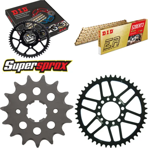 Chain Kit - Steel - for: YAMAHA XT200 81-88 15-46-102 DID520ERT2(G&G) Clip
