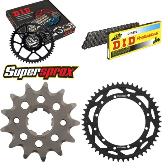 Chain Kit - Steel - for: YAMAHA YZ250 94-94/YZ250 96-96 13-49-114 DID520 Clip