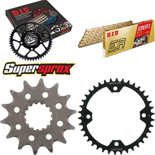 Chain Kit - Steel - for: YAMAHA YFZ450 R 09-15 14-38-098 DID520ERT2(G&G) Clip