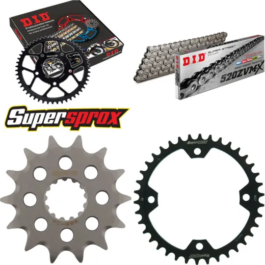 Chain Kit - Steel - for: YAMAHA YFZ450 /S 04-08 14-38-098 DID520ZVM-X rivet