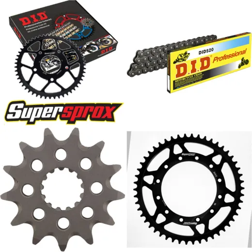 Chain Kit - Steel - for: YAMAHA WR450 F 07-13 13-50-114 DID520 Clip