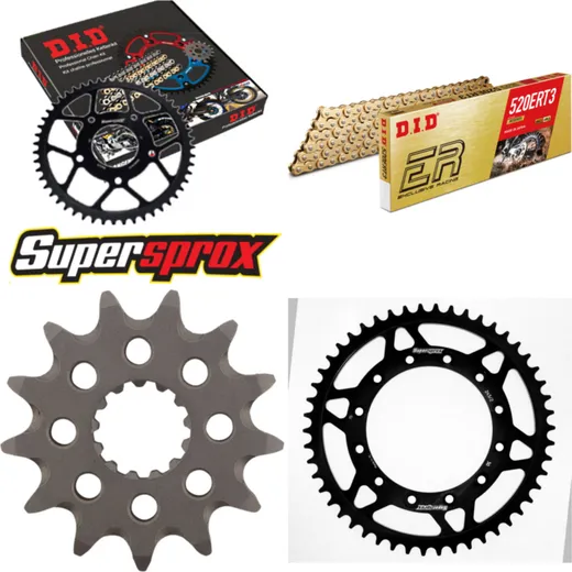 Chain Kit - Steel - for: YAMAHA WR450 F 07-13 13-50-114 DID520ERT2(G&G) Clip