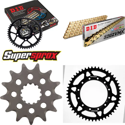 Chain Kit - Steel - for: YAMAHA WR450 F 07-13 13-50-114 DID520ZVM-X(G&G) endless