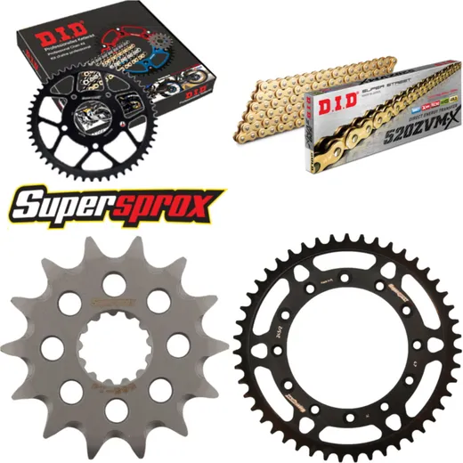 Chain Kit - Steel - for: YAMAHA YZ450 F 03-04 14-47-112 DID520ZVM-X(G&G) rivet