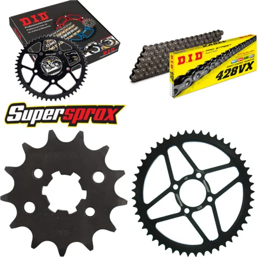 Chain Kit - Steel - for: YAMAHA TT125 R 17``/14`` 00-01 13-49-116 DID428VX endless