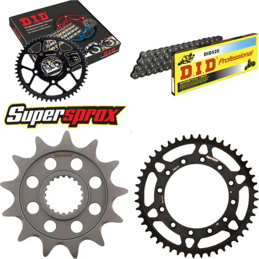 Chain Kit - Steel - for: YAMAHA YZ125 09-15/YZ250 F 01-04 13-48-114 DID520 Clip