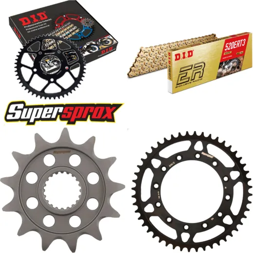 Chain Kit - Steel - for: YAMAHA YZ125 09-15/YZ250 F 01-04 13-48-114 DID520ERT2(G&G) Clip
