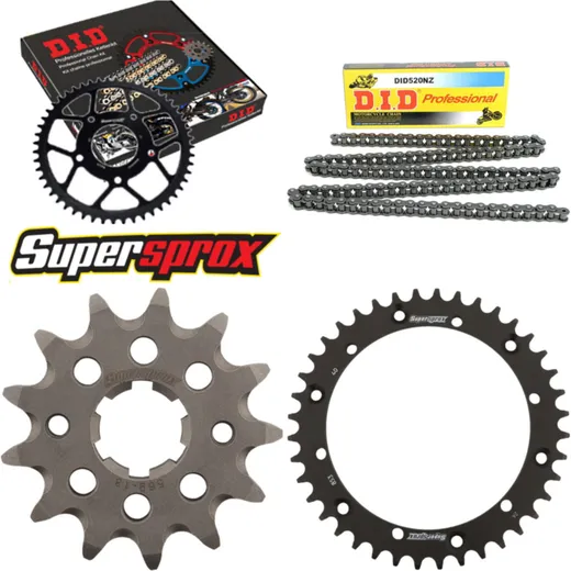 Chain Kit - Steel - for: YAMAHA YFM350 X Warrior 6 x Ø8.5 89 13-40-098 DID520NZ Clip