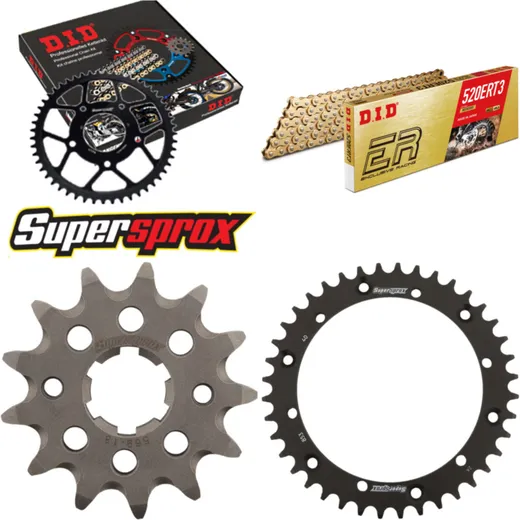 Chain Kit - Steel - for: YAMAHA YFM350 X Warrior 6 x Ø8.5 89 13-40-098 DID520ERT2(G&G) Clip
