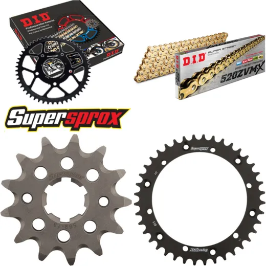 Chain Kit - Steel - for: YAMAHA YFM350 X Warrior 6 x Ø8.5 89 13-40-098 DID520ZVM-X(G&G) rivet