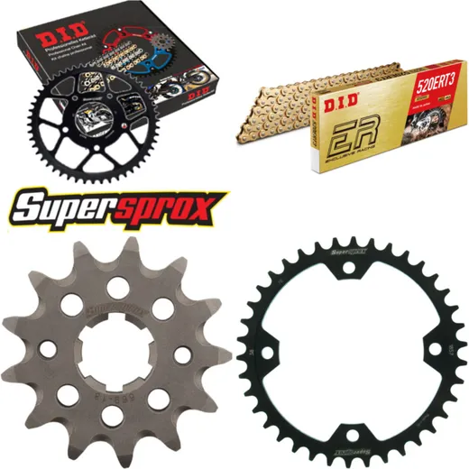 Chain Kit - Steel - for: YAMAHA YFM350 R Raptor 04-08 13-38-098 DID520ERT2(G&G) Clip