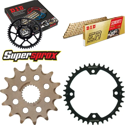 Chain Kit - Steel - for: YAMAHA YFM250 R Raptor 08-13 14-38-102 DID520ERT2(G&G) Clip