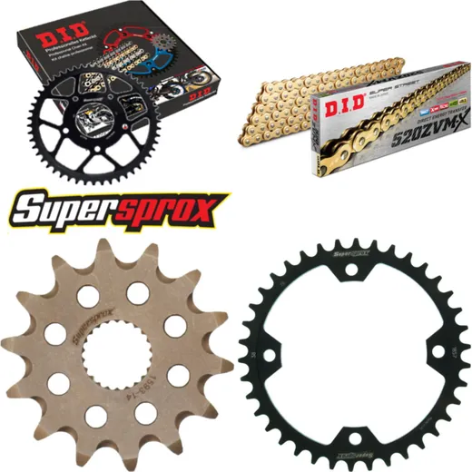 Chain Kit - Steel - for: YAMAHA YFM250 R Raptor 08-13 14-38-102 DID520ZVM-X(G&G) endless