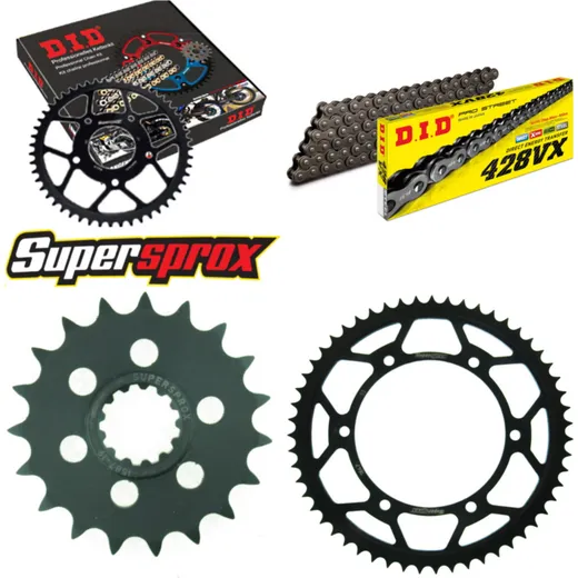 Chain Kit - Steel - for: YAMAHA FZR400 RR, Exup 90-94 19-55-130 DID428VX Clip