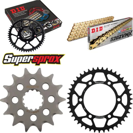Chain Kit - Steel - for: YAMAHA YZF R3 350 14- 14-43-112 DID520ZVM-X(G&G) rivet