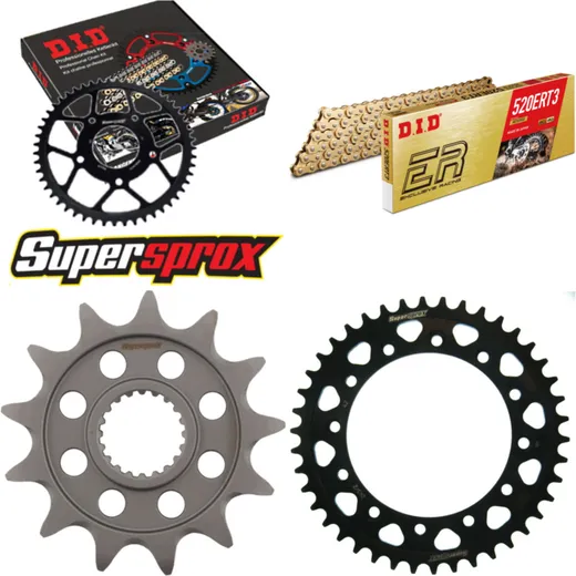 Chain Kit - Steel - for: YAMAHA WR250 R 08-13/WR250 X 08-15 13-42-108 DID520ERT2(G&G) Clip