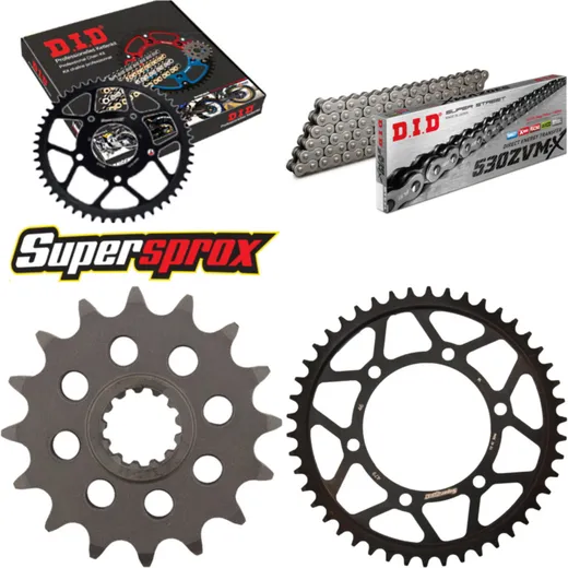Chain Kit - Steel - for: YAMAHA FZ6 Fazer 04-06/FZ6 Fazer /S2 16-46-118 DID530ZVM-X rivet