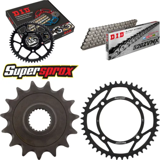 Chain Kit - Steel - for: YAMAHA XT600 E 97-03 15-45-106 DID520ZVM-X endless