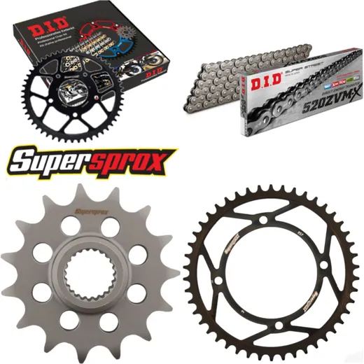 Chain Kit - Steel - for: YAMAHA XTZ660 Tenere 96-96 15-46-110 DID520ZVM-X endless