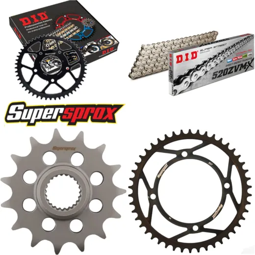 Chain Kit - Steel - for: YAMAHA XTZ660 Tenere 96-96 15-46-110 DID520ZVM-X(S&S) rivet