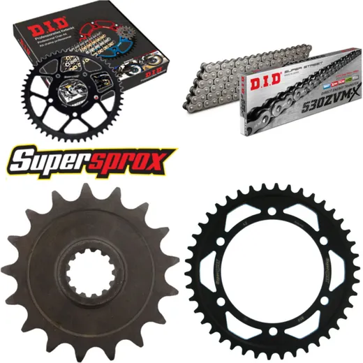 Chain Kit - Steel - for: YAMAHA FZR750 RT Genesis 87-88 17-42-108 DID530ZVM-X rivet