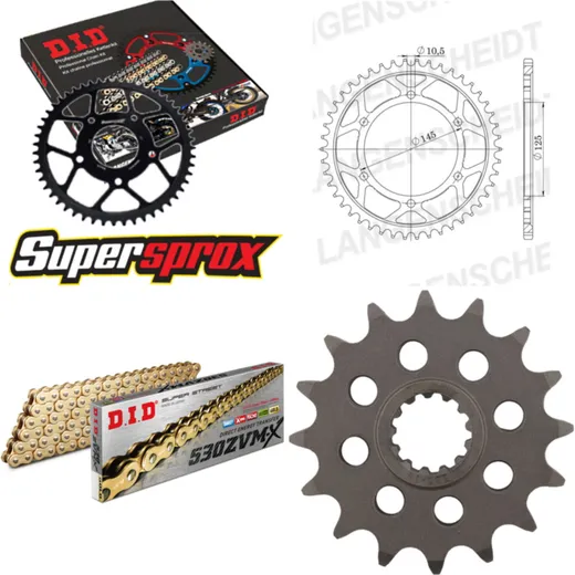Chain Kit - Steel - for: YAMAHA FZ750 85-85 16-44-110 DID530ZVM-X(G&G) endless