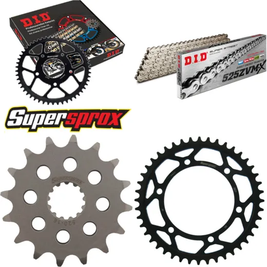Chain Kit - Steel - for: YAMAHA TDM850 91-95 16-44-114 DID525ZVM-X(S&S) rivet
