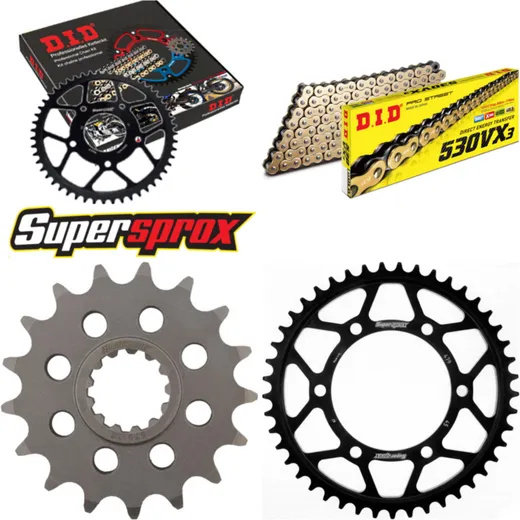 Chain Kit - Steel - for: YAMAHA FZ1 /Fazer N/NA 06-15 17-45-122 DID530VX3(G&B) rivet
