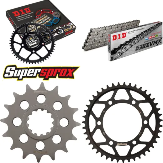 Chain Kit - Steel - for: YAMAHA YZF1000 R1 98-03 16-43-114 DID530ZVM-X rivet