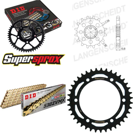 Chain Kit - Steel - for: YAMAHA XJR1300 02-03 18-39-112 DID530ZVM-X(G&G) endless