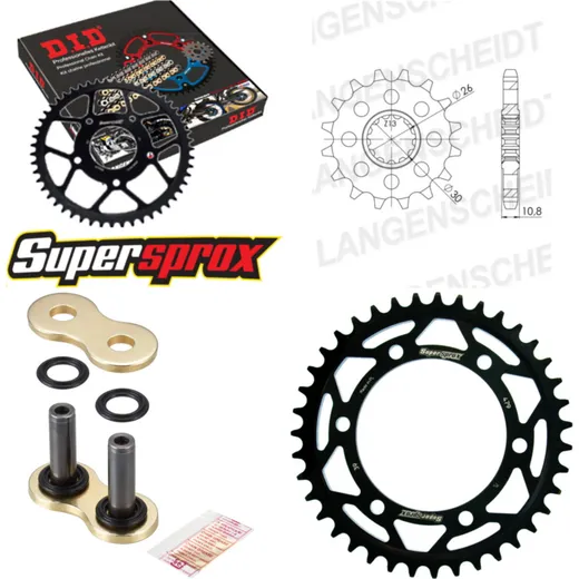 Chain Kit - Steel - for: YAMAHA XJR1300 04-06 18-39-112 DID530ZVM-X(G&G) rivet