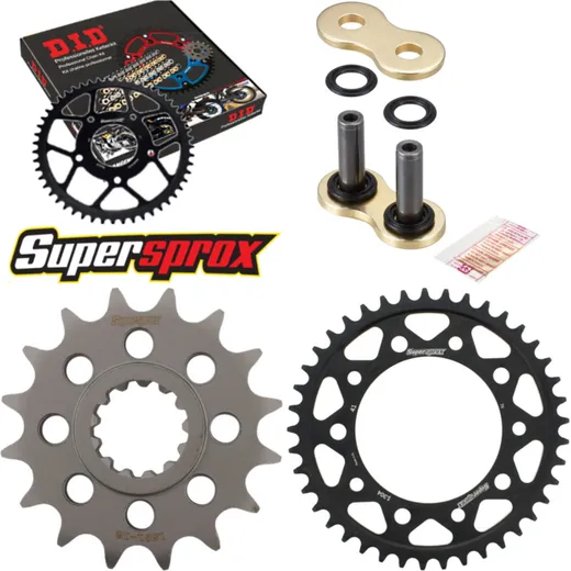 Chain Kit - Steel - for: YAMAHA YZF1000 R1/R1M 15-15 16-41-114 DID530ZVM-X(G&G) rivet