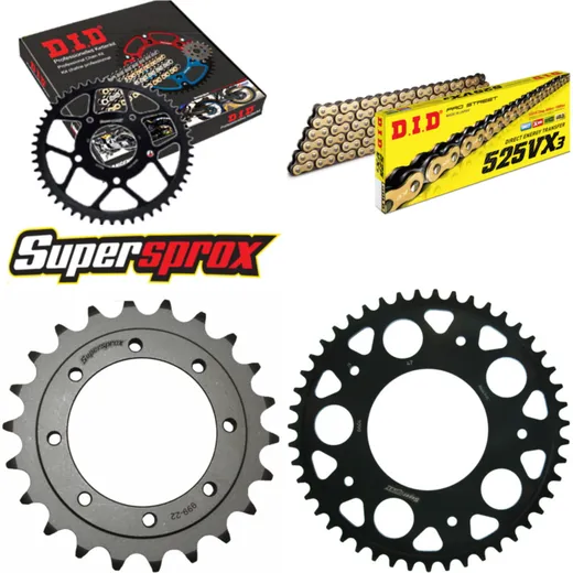Kettensatz Stahl für: GILERA GP 800 07-14 22-47-102 DID525VX3(G&B) Clip