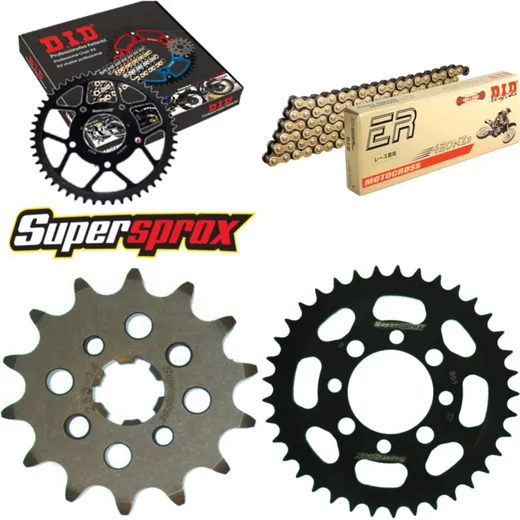 Chain Kit - Steel - for: KAWASAKI KLX110 02-02 14-37-088 DID420NZ3(G&B) Clip