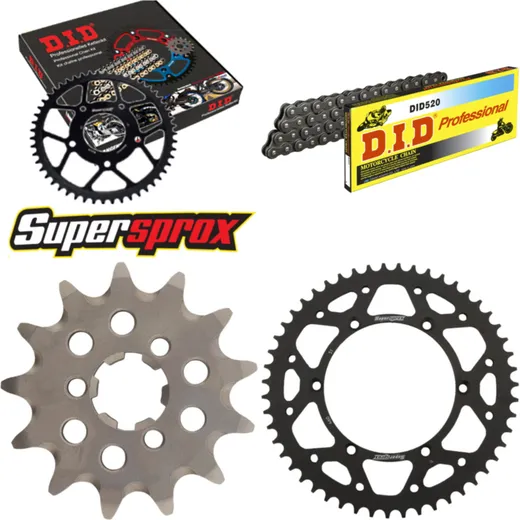 Chain Kit - Steel - for: KAWASAKI KX125 04-08 13-51-114 DID520 Clip