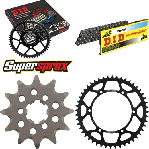 Chain Kit - Steel - for: KAWASAKI KX125 98-99 12-48-112 DID520 Clip