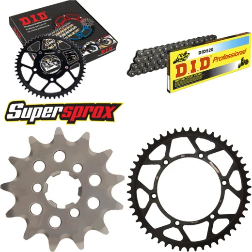 Chain Kit - Steel - for: KAWASAKI KX125 96-97 13-50-112 DID520 Clip