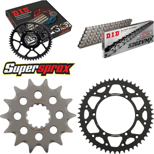 Chain Kit - Steel - for: KAWASAKI KX250 07-08 14-51-116 DID520ZVM-X rivet